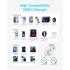 Anker 25W USB C Charger Block, Compact and Foldable, Supports PPS Fast Charging for Galaxy S24/Z Fold/Z Flip/Tab, iPhone 17/16 Series, iPad with Cable - White
